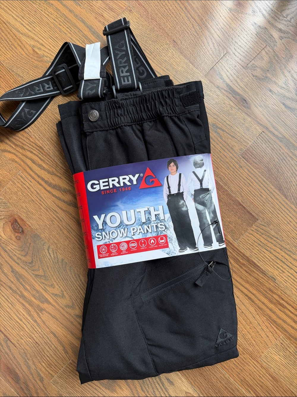 NWT Gerry Youth Snow Pants  with suspenders 10/12